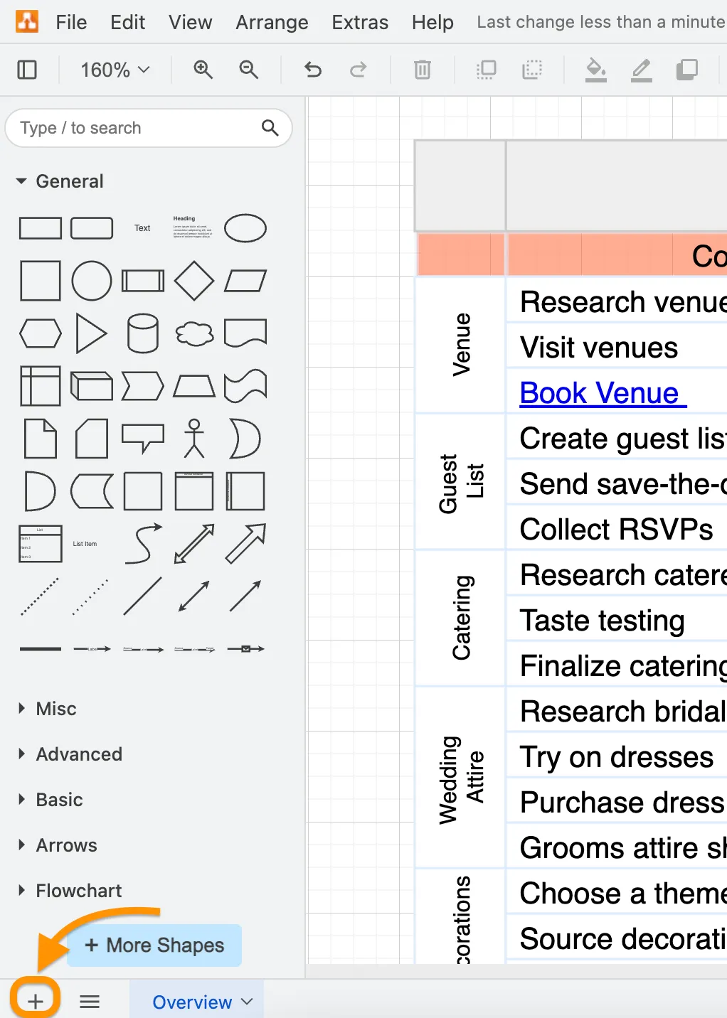 drawio multiplage diagram add page