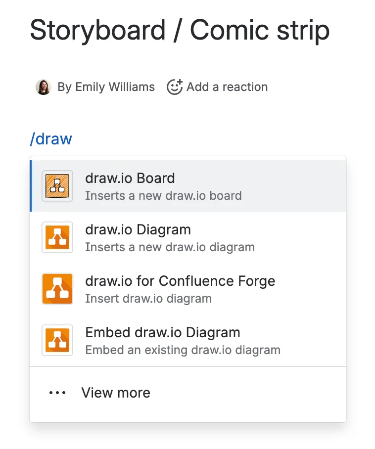 drawio insert new board