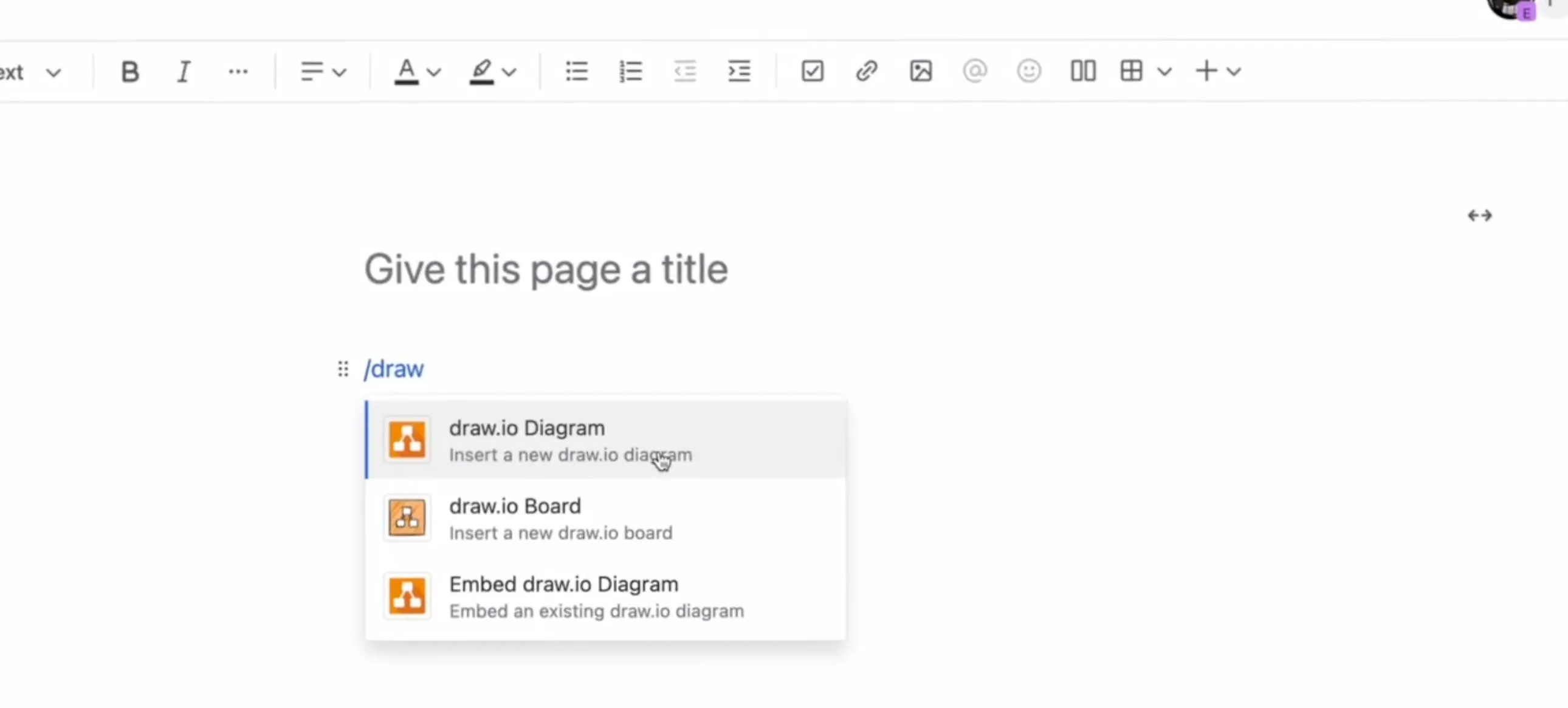 Ein draw.io-Diagramm in Confluence hinzufügen
