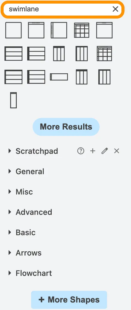 Swimlane-Container-Shape in draw.io