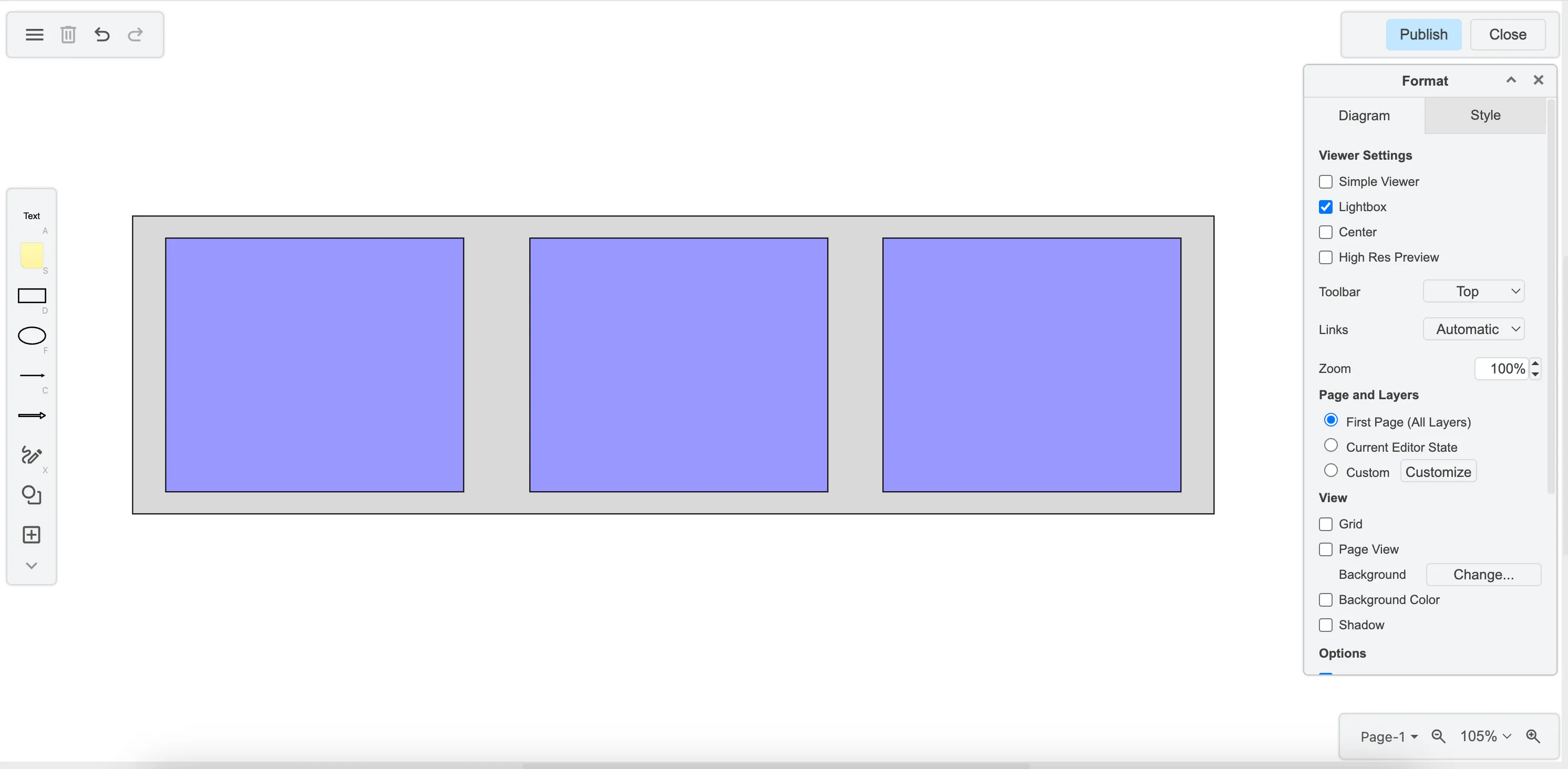 drawio add story panels