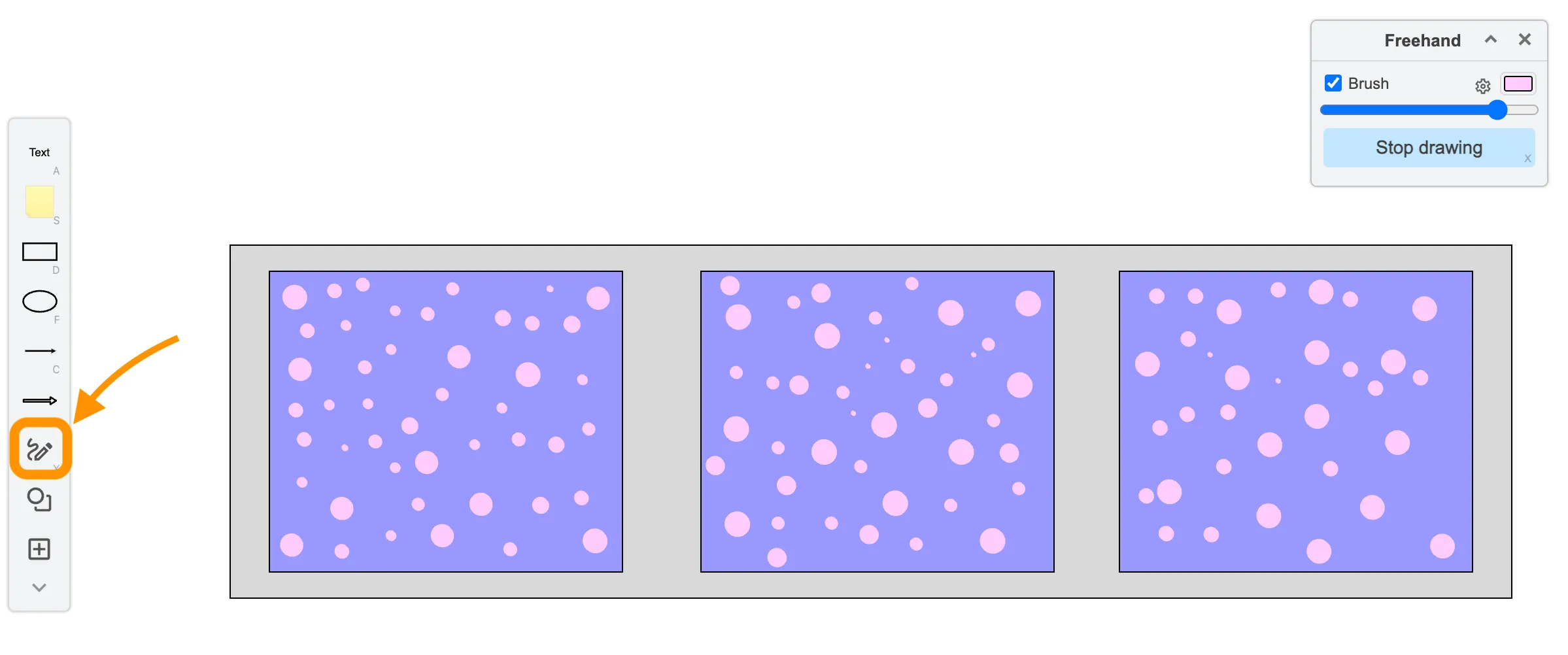 drawio freehand tool background design