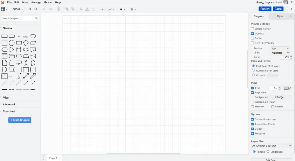Abb. 5 draw.io in Confluence und Jira - der "klassische" Diagramm-Editor