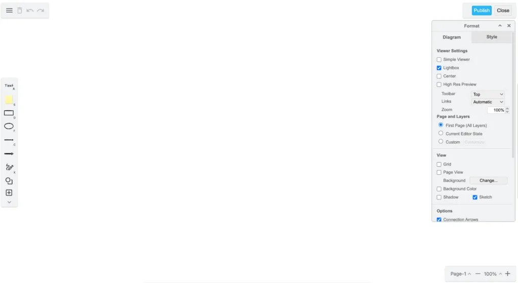 Abb. 6 draw.io in Confluence und Jira - der Whiteboard-Editor