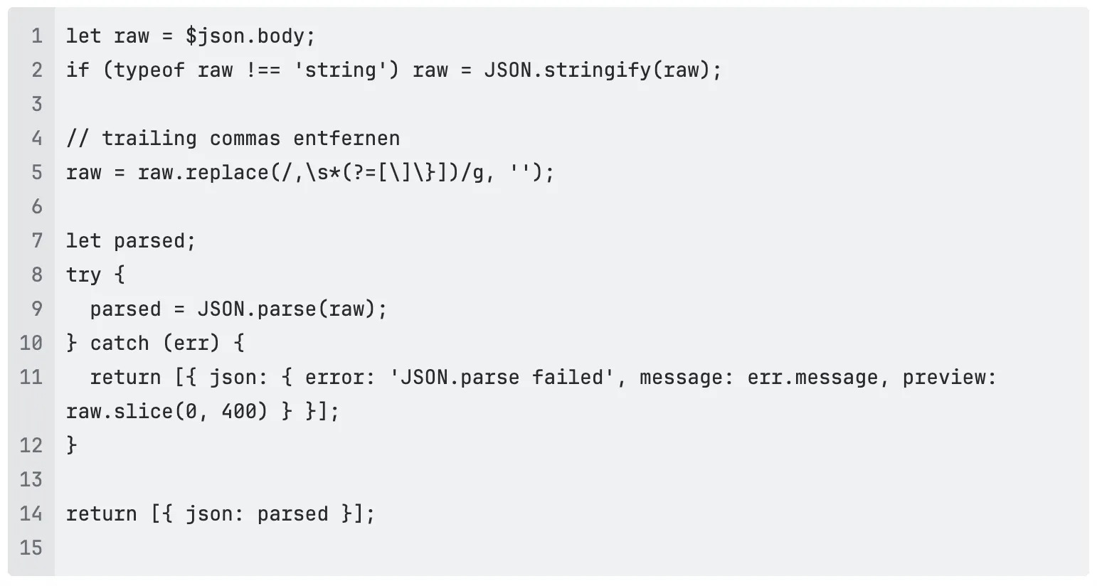 JSON-Parsing: Beispiel-Code zur Bereinigung von Jira-Webhook-Daten für Gemini