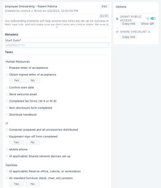 Checklists-Confluence-Onboarding
