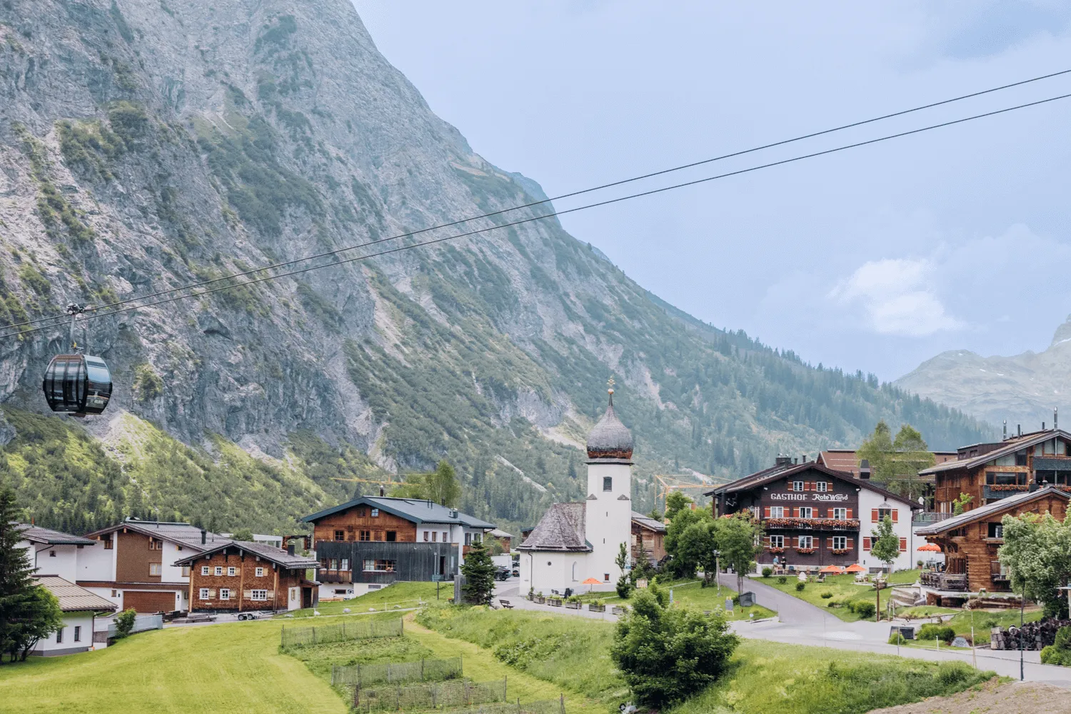 Panorama von Lech am Arlberg