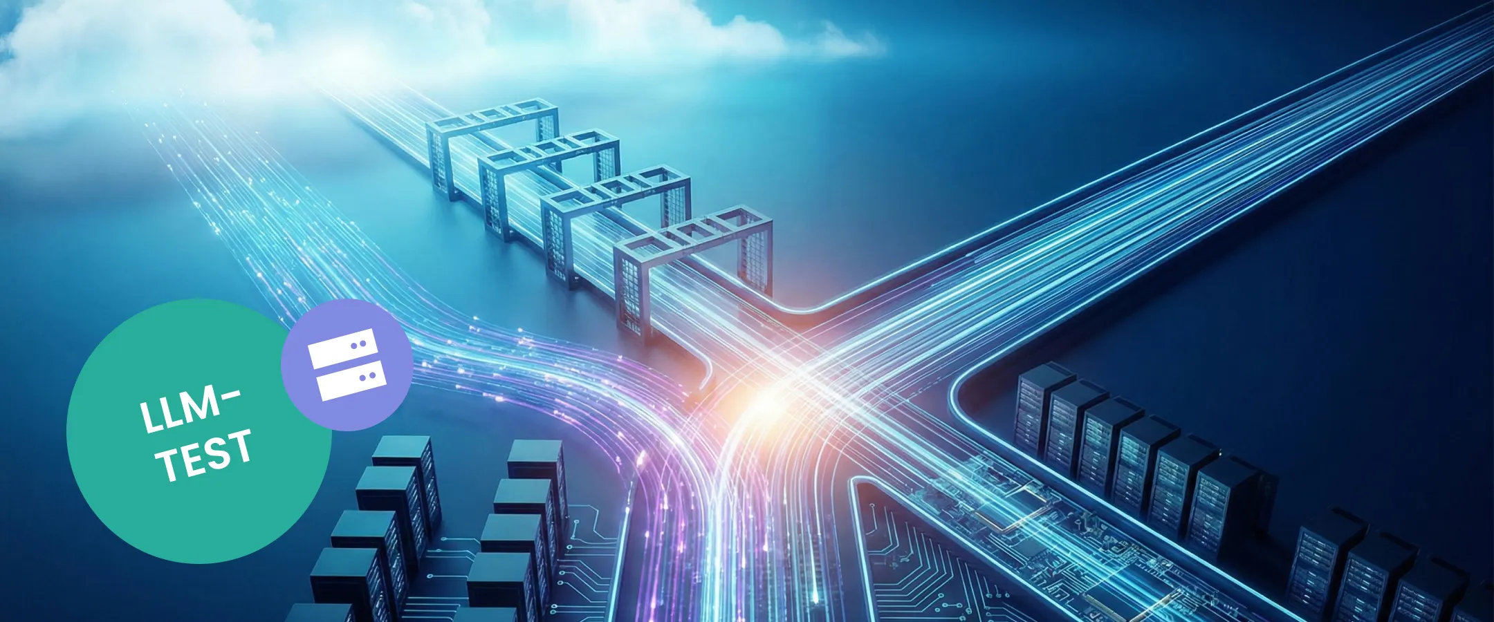 Der erste Self-Hosted-LLM-Test bei Seibert – KI-Modelle auf eigenen Servern. Bild mithilfe von KI generiert.