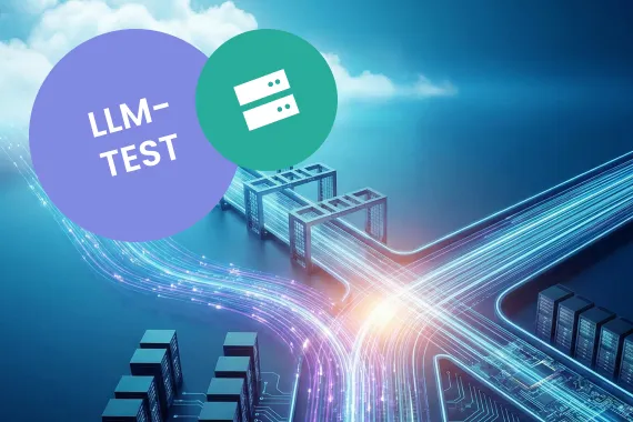 Der erste Self-Hosted-LLM-Test bei Seibert – KI-Modelle auf eigenen Servern. Bild mithilfe von KI generiert.