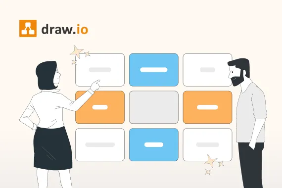 draw.io matrix diagramme