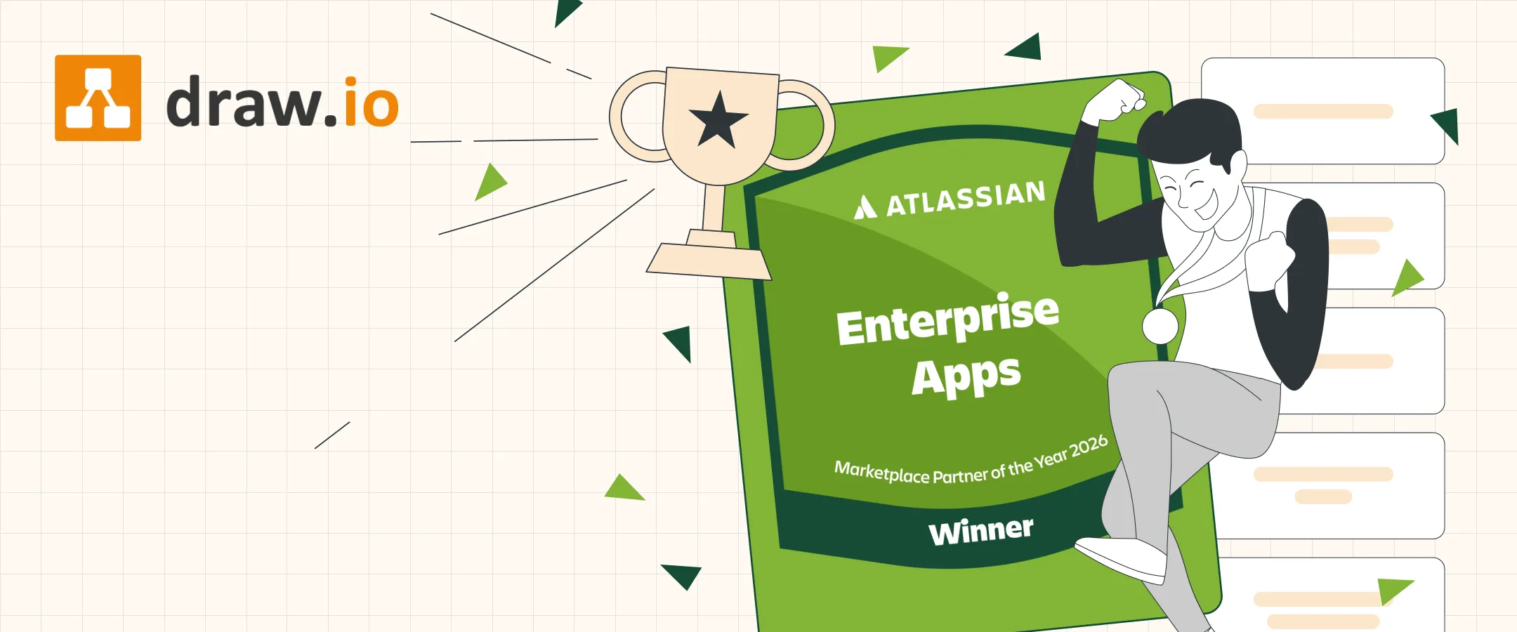 draw.io gewinnt Atlassian Partner of the Year 2026: Enterprise Apps