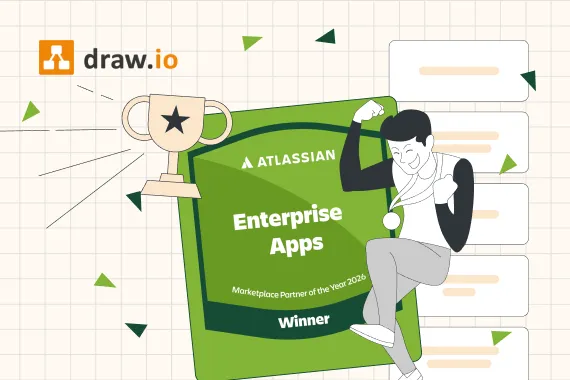 draw.io gewinnt Atlassian Partner of the Year 2026: Enterprise Apps