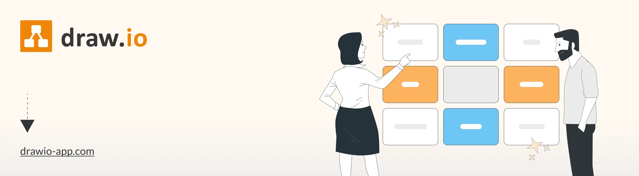 draw.io matrix diagramme