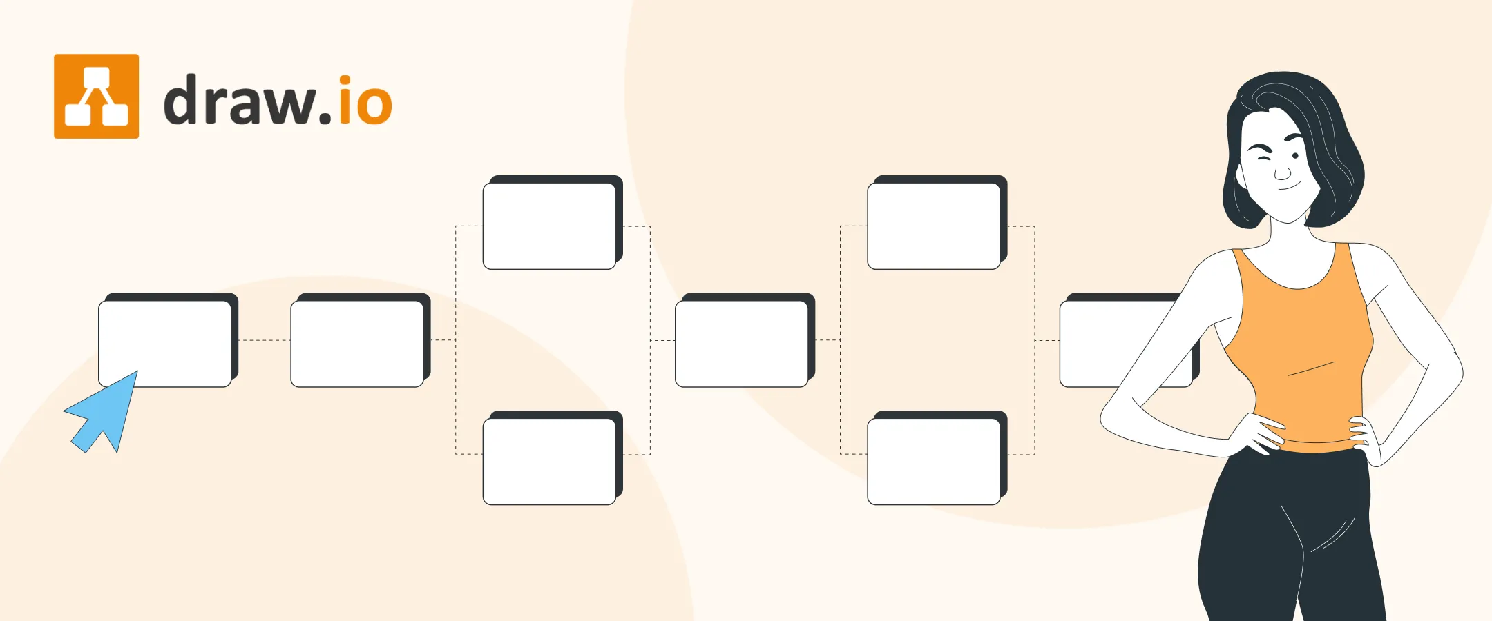 User Flows mit draw.io und KI: Von der Landingpage auf die Mainstage