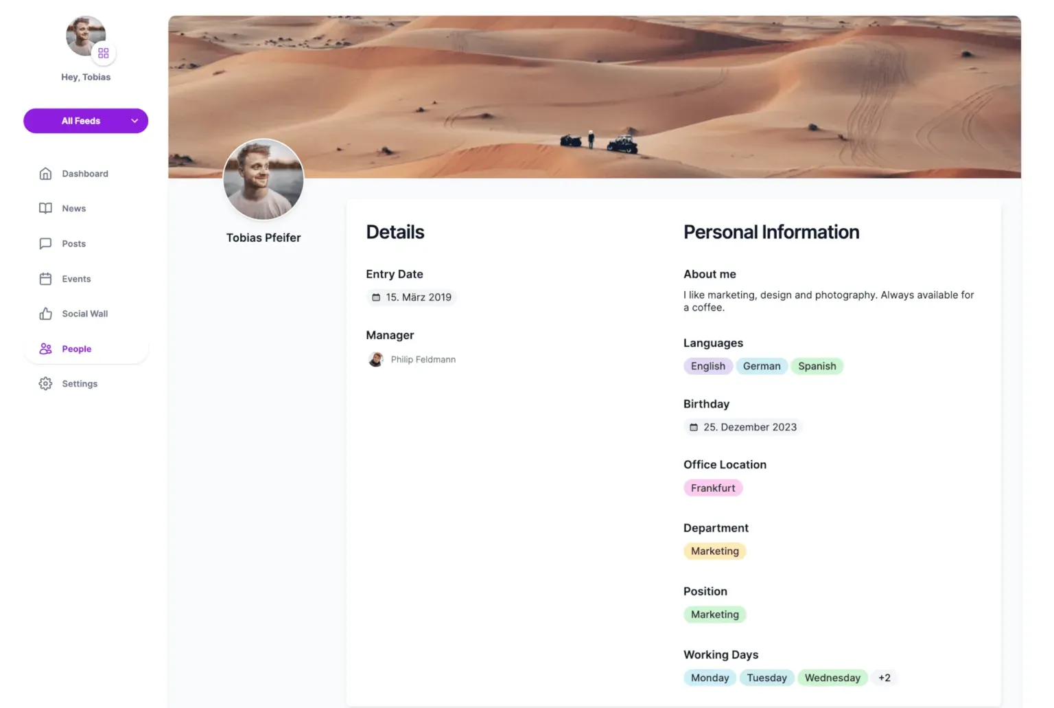 Mantra-Intranet profile