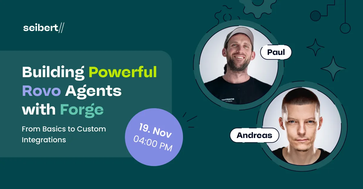 Webinar über Rovo-Entwicklung mit Forge